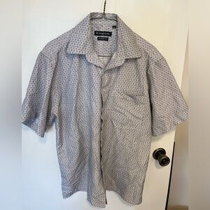 Sergio Louis black and grey button down size Medium
